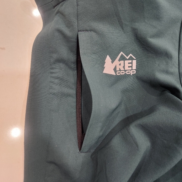 REI Co-op Junction Cycling Rain Jacket Mens Medium Green Waterproof Breathable - Picture 5 of 11